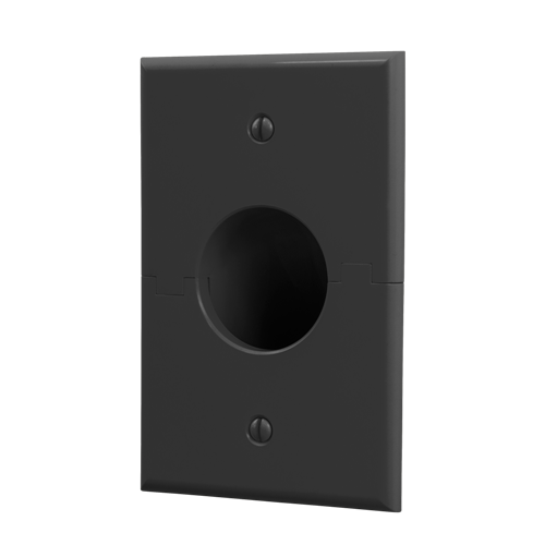 Splitport™ Recessed Wall Plate, Black