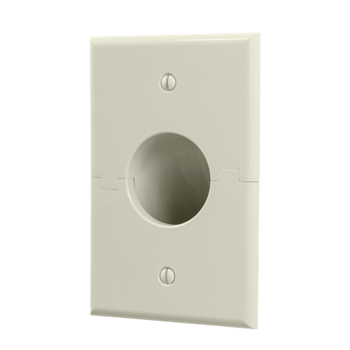 Splitport™ Recessed Wall Plate, Light Almond