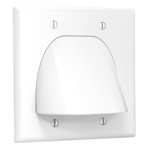 Double Gang Nose Plate, White