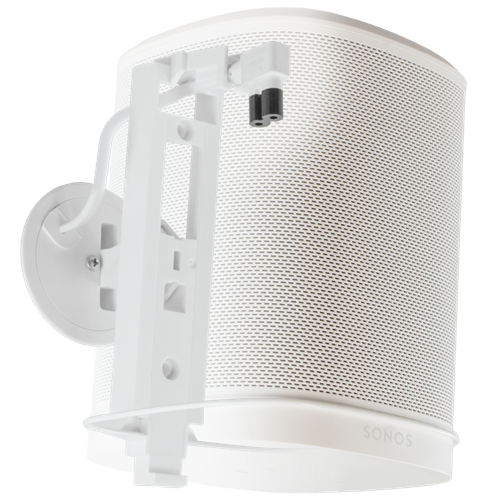 Wall Mount & Hidden Power for Sonos One & One SL, 7', White, With No Interconnect