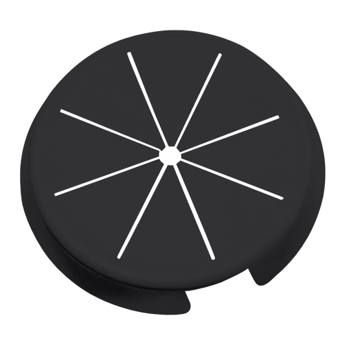 Single Gang Grommet for Wireport™, Black (25 PK)