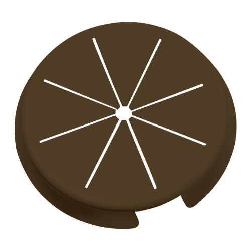 Double Gang Grommet for Wireport™, Brown (25 PK)