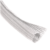 White Wire Braided Wrap Split Sleeving